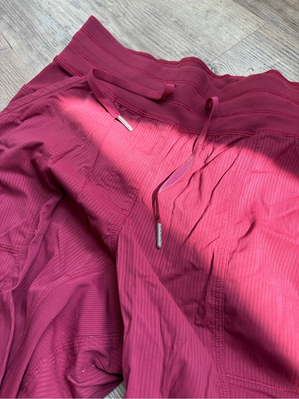 lululemon athletica Deep Berry Ribbed Track Joggers